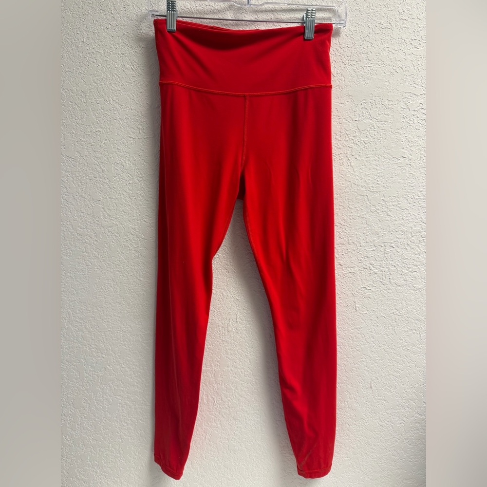 Athleta Ultra High Rise Elation Tights in Bold Red Full length S